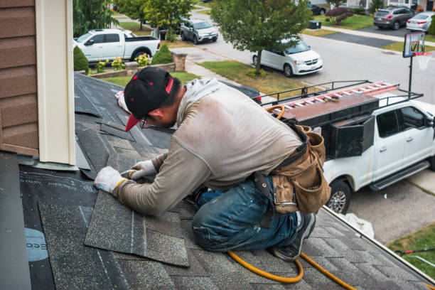 Professional Roof Replacement technician working in Blue Jay, CA